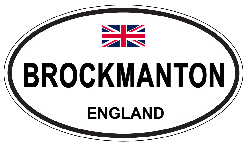 BROCKMANTON, ENGLAND - Oval Sticker