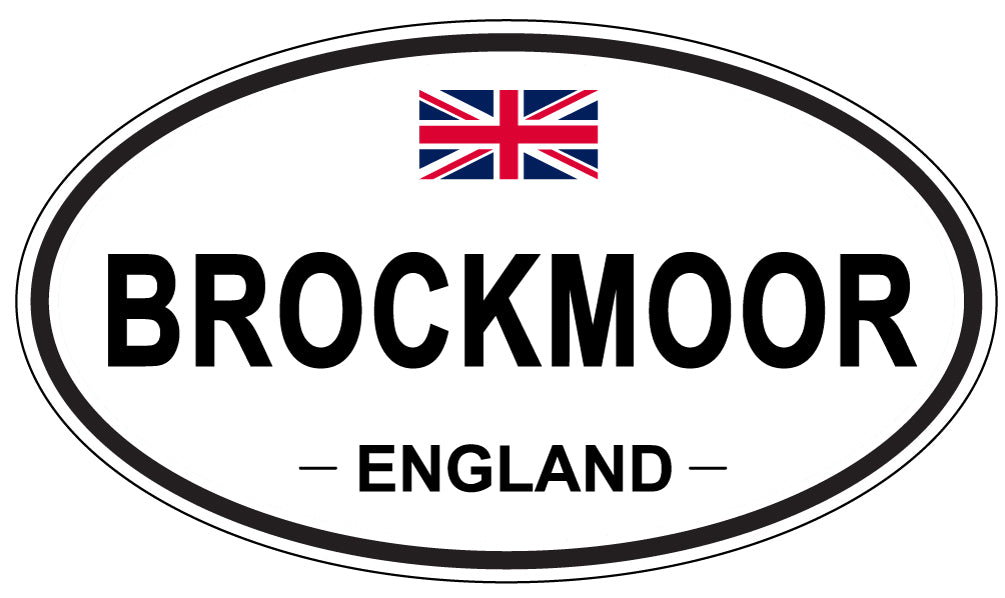 BROCKMOOR, ENGLAND - Oval Sticker