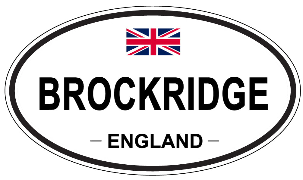 BROCKRIDGE, ENGLAND - Oval Sticker