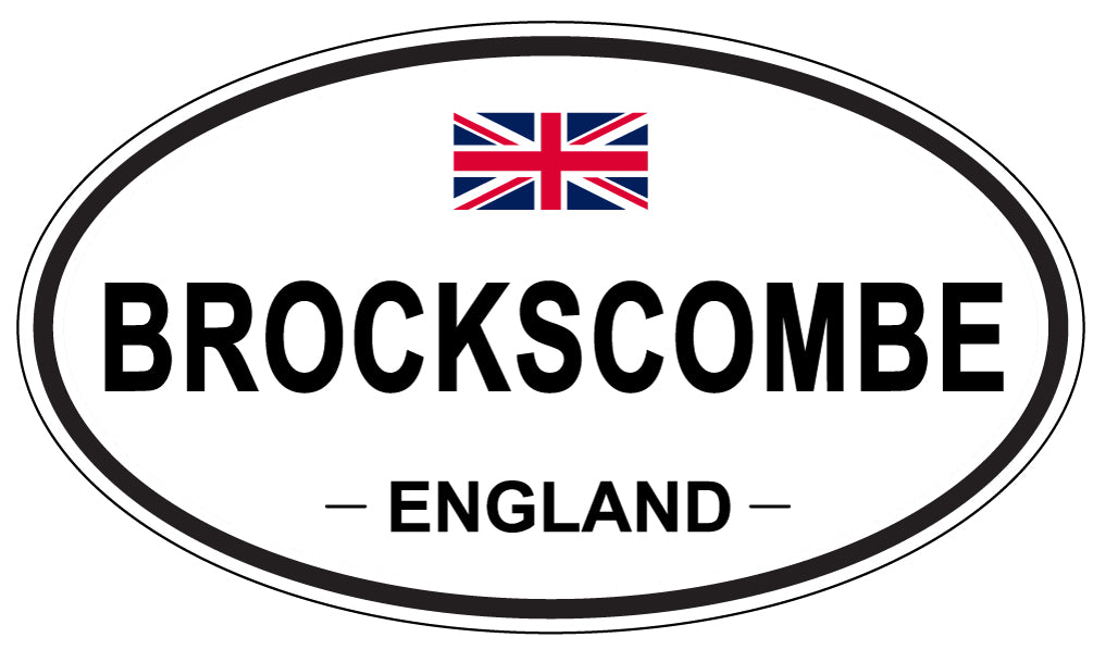 BROCKSCOMBE, ENGLAND - Oval Sticker