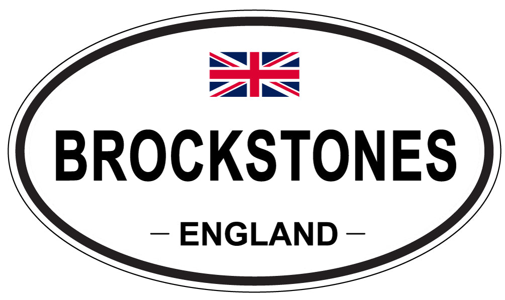 BROCKSTONES, ENGLAND - Oval Sticker