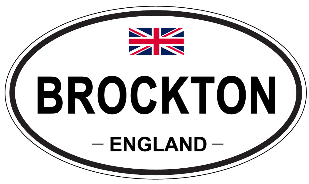 BROCKTON, ENGLAND - Oval Sticker
