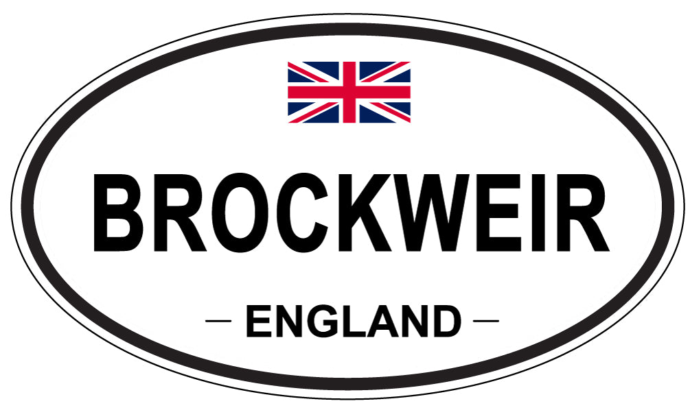 BROCKWEIR, ENGLAND - Oval Sticker