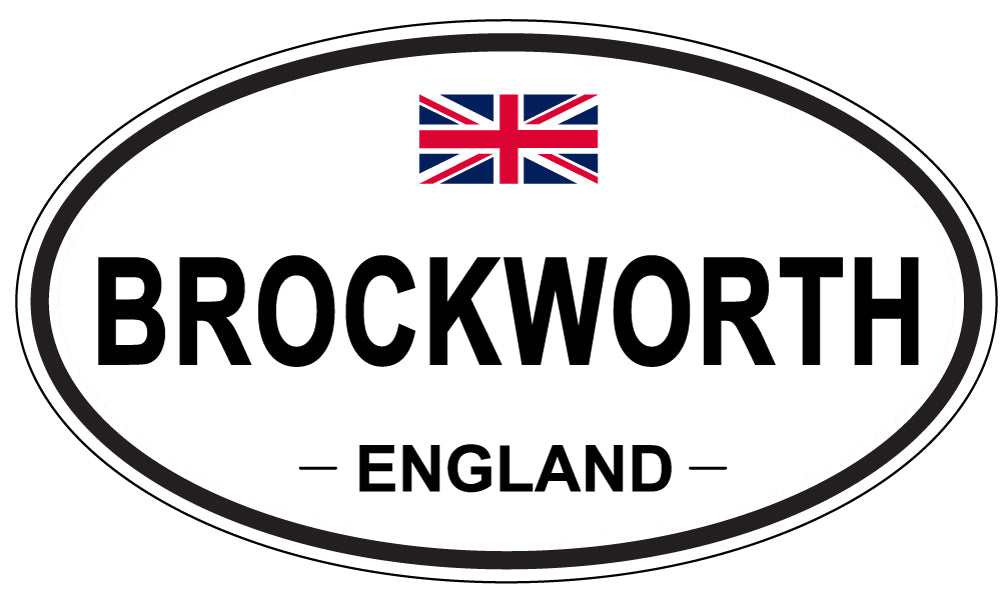 BROCKWORTH, ENGLAND - Oval Sticker