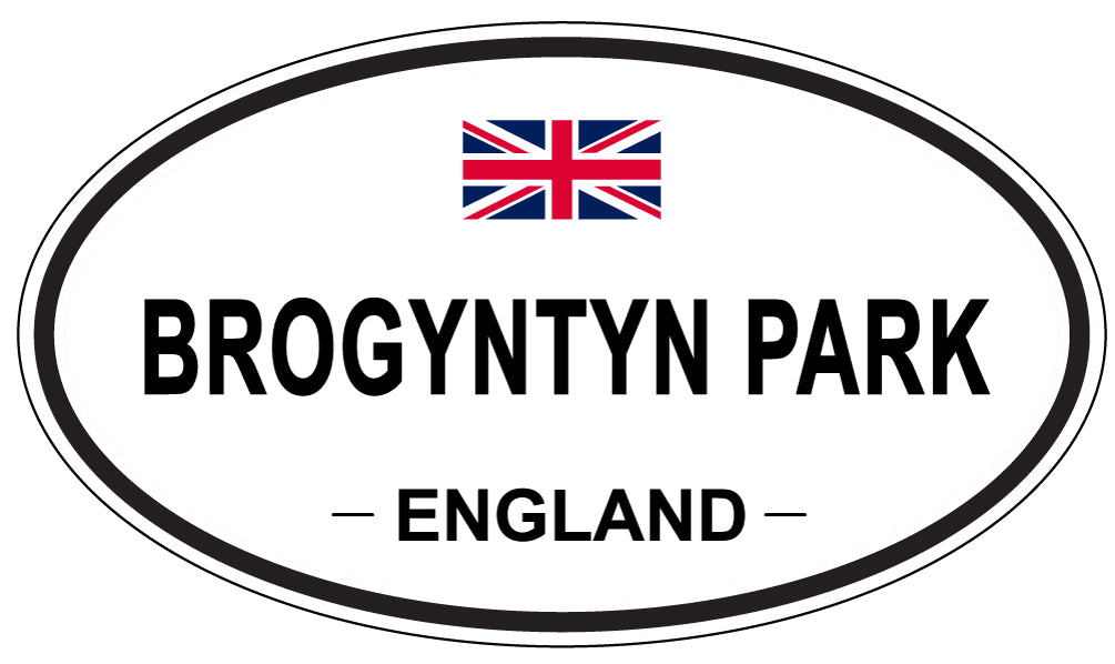 BROGYNTYN PARK, ENGLAND - Oval Sticker