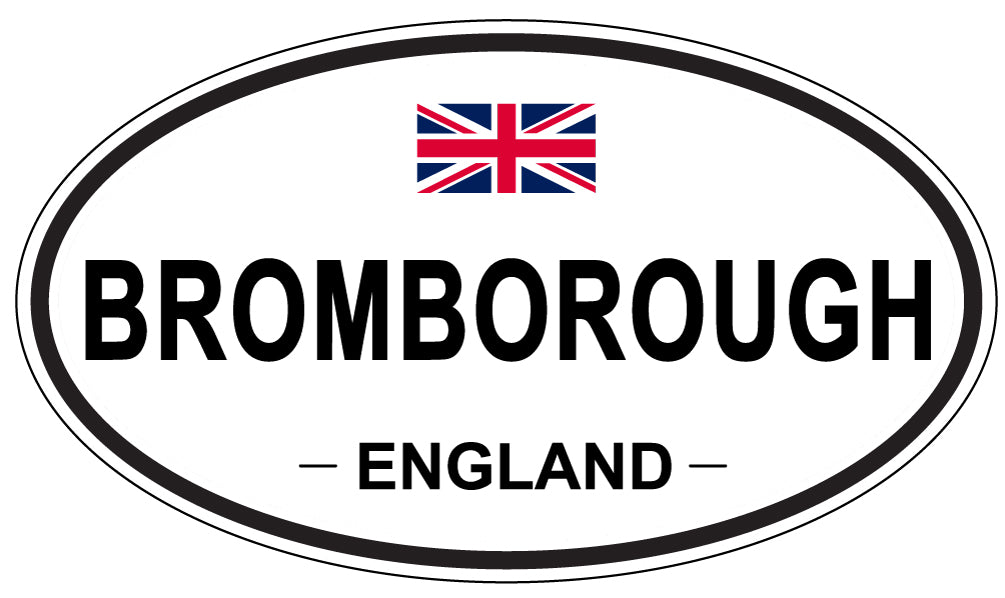 BROMBOROUGH, ENGLAND - Oval Sticker