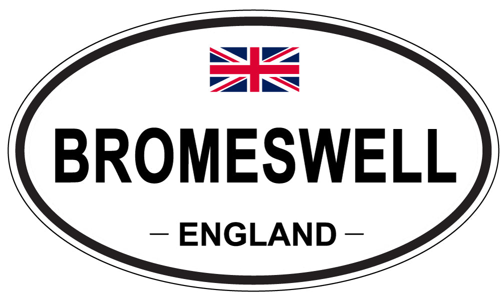 BROMESWELL, ENGLAND - Oval Sticker