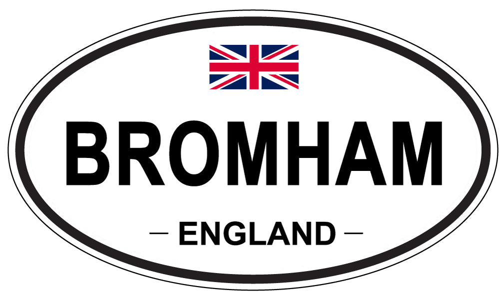 BROMHAM, England - Oval Magnet