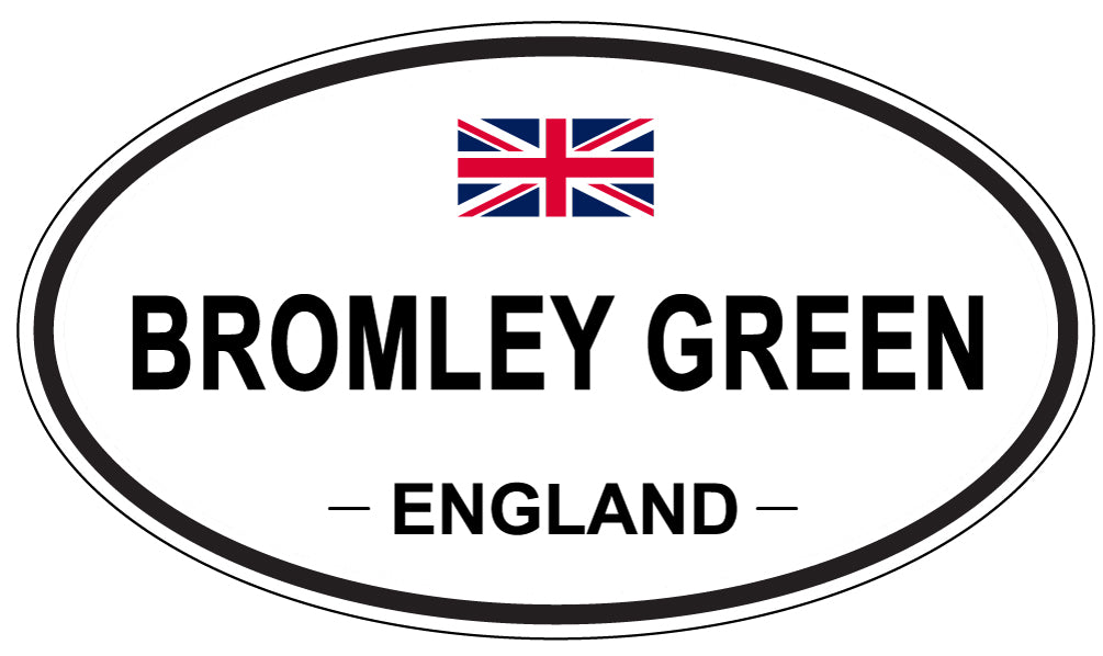 BROMLEY GREEN, ENGLAND - Oval Sticker
