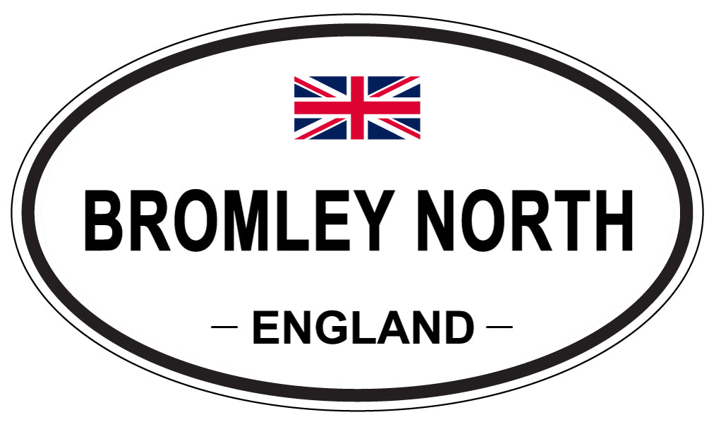 BROMLEY NORTH, ENGLAND - Oval Sticker