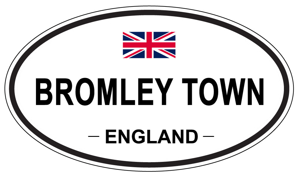 BROMLEY TOWN, ENGLAND - Oval Sticker