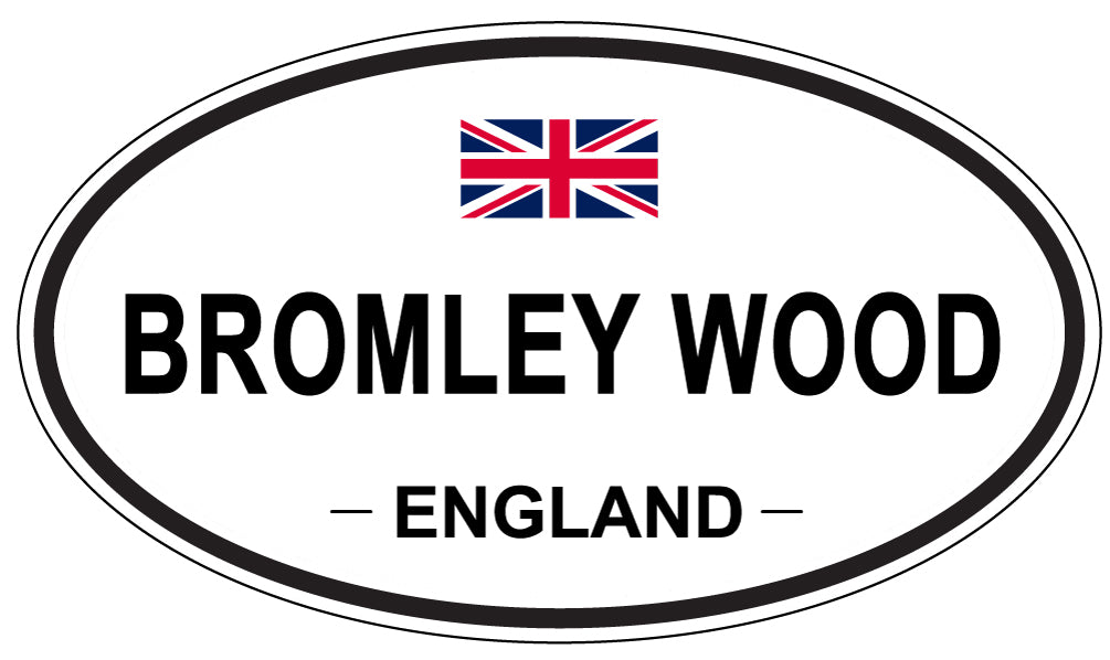 BROMLEY WOOD, ENGLAND - Oval Sticker