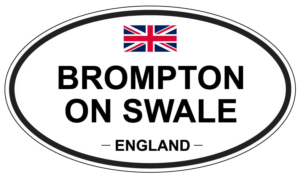 BROMPTON ON SWALE, ENGLAND - Oval Sticker