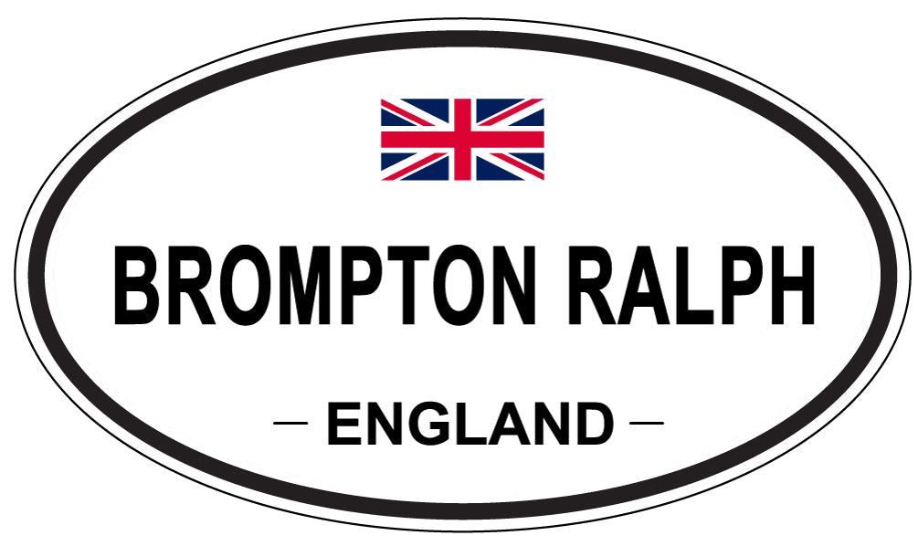 BROMPTON RALPH, ENGLAND - Oval Sticker