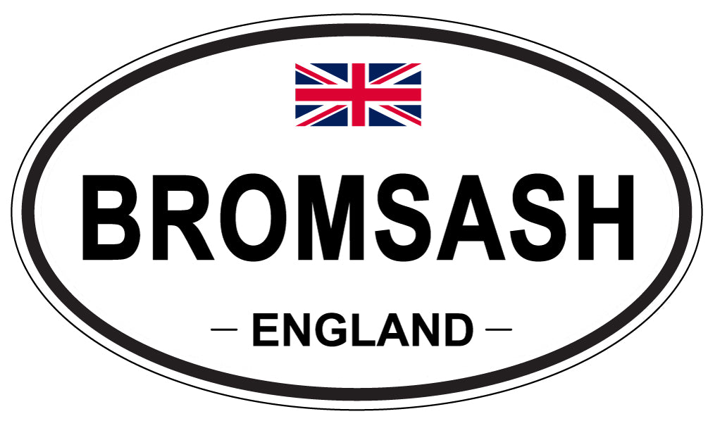 BROMSASH, ENGLAND - Oval Sticker