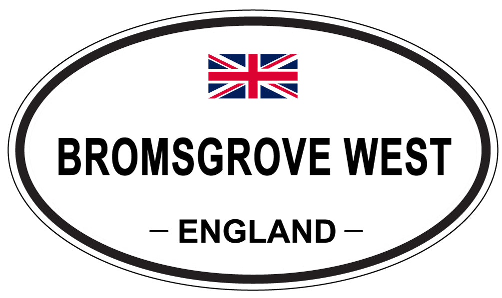 BROMSGROVE WEST, England - Oval Magnet