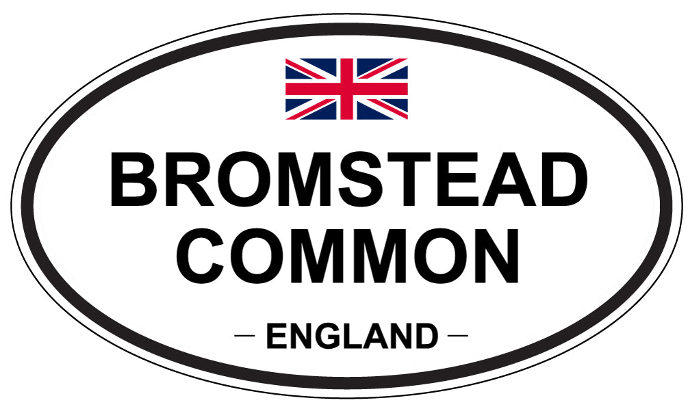 BROMSTEAD COMMON, ENGLAND - Oval Sticker