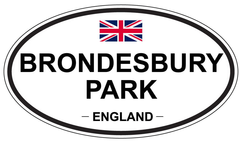BRONDESBURY PARK, ENGLAND - Oval Sticker