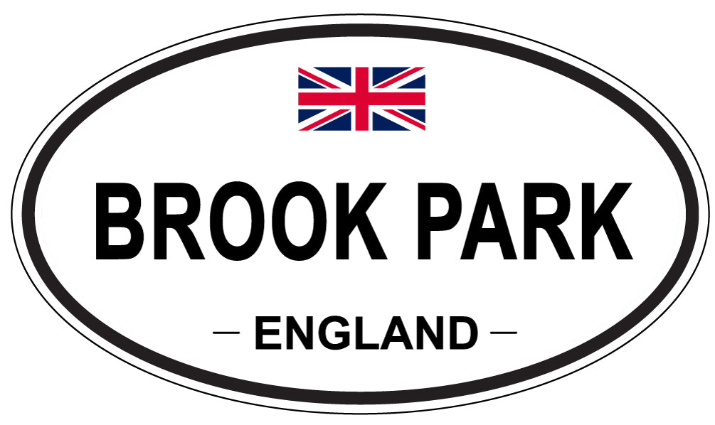 BROOK PARK, ENGLAND - Oval Sticker