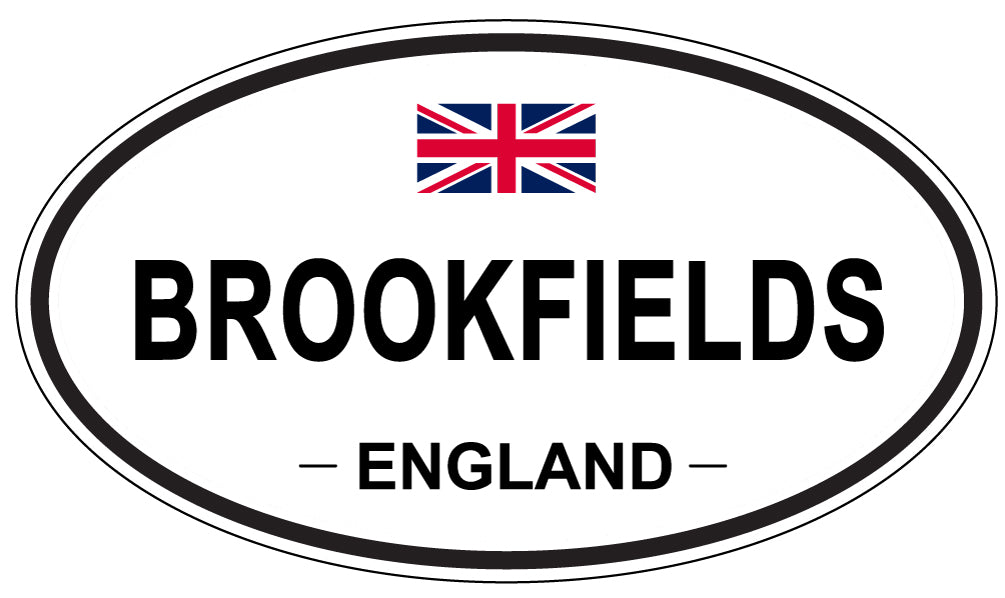 BROOKFIELDS, England - Oval Magnet