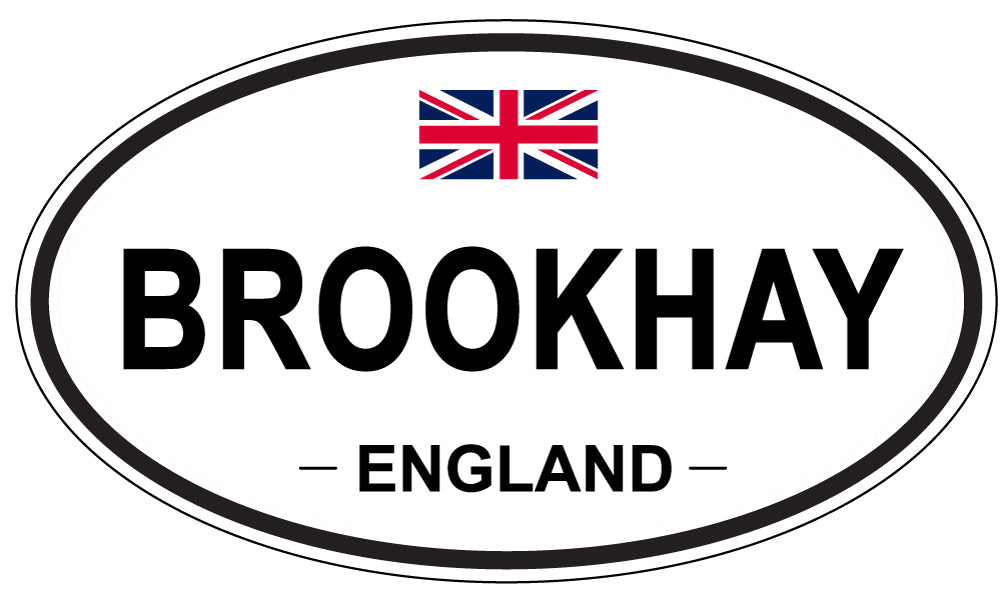BROOKHAY, ENGLAND - Oval Sticker