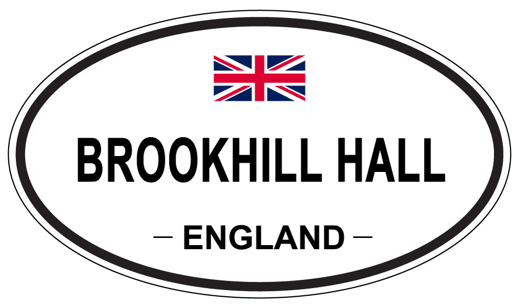 BROOKHILL HALL, ENGLAND - Oval Sticker