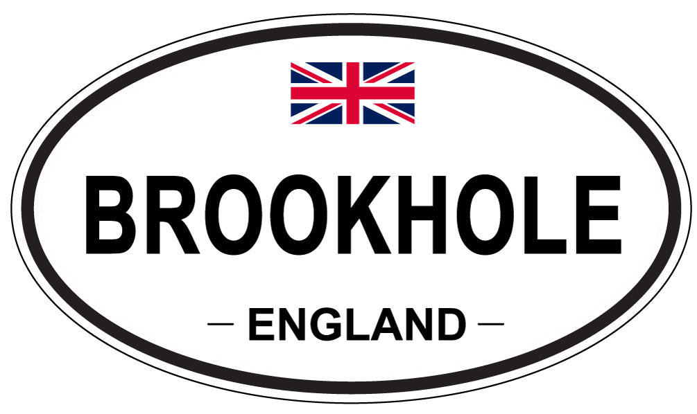 BROOKHOLE, ENGLAND - Oval Sticker