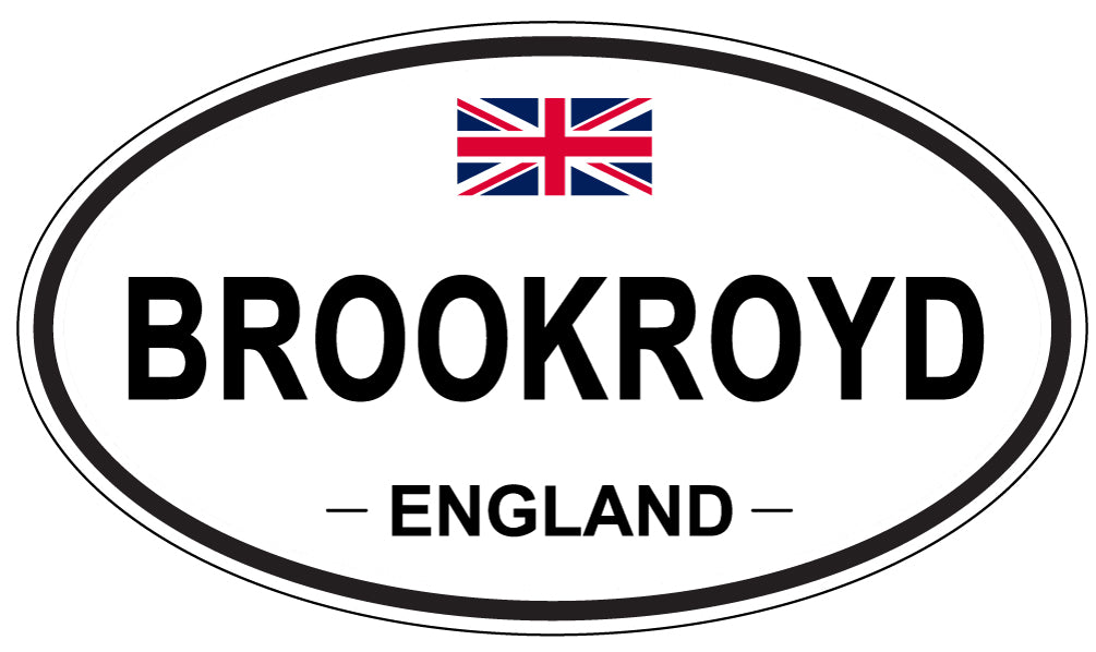 BROOKROYD, ENGLAND - Oval Sticker