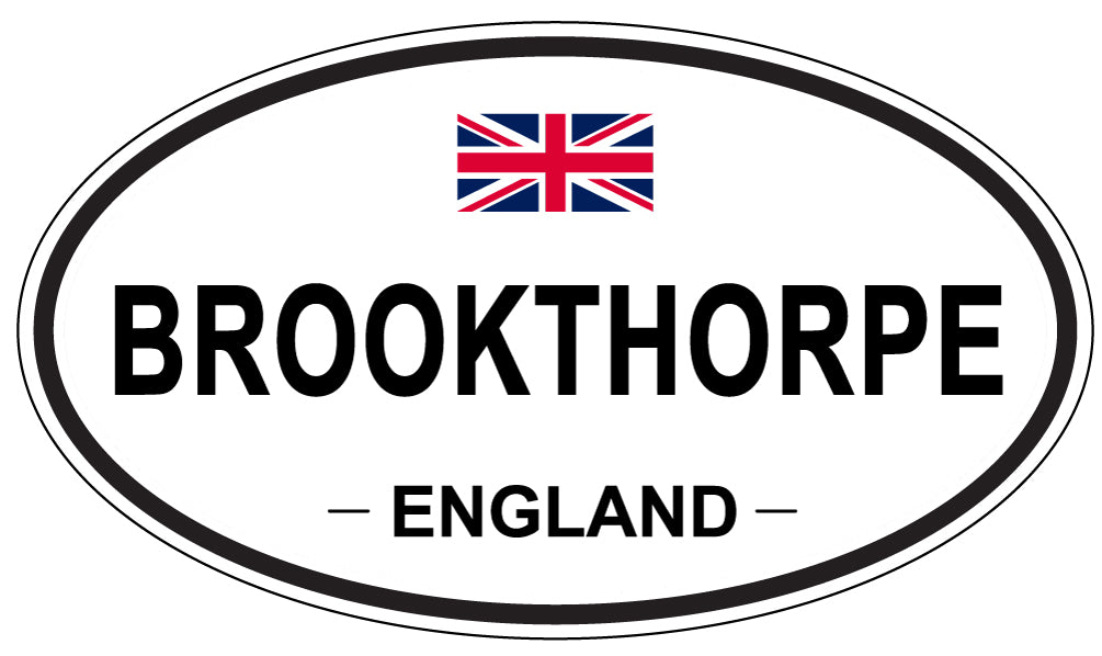 BROOKTHORPE, ENGLAND - Oval Sticker