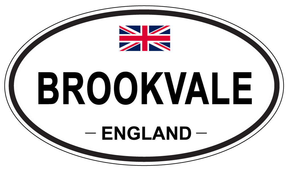BROOKVALE, ENGLAND - Oval Sticker