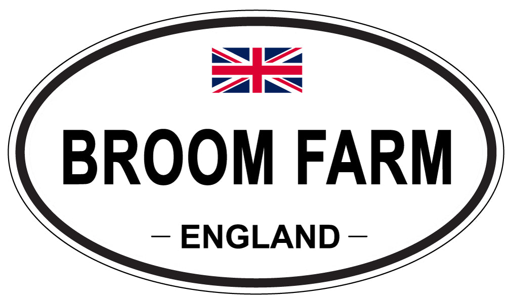 BROOM FARM, ENGLAND - Oval Sticker
