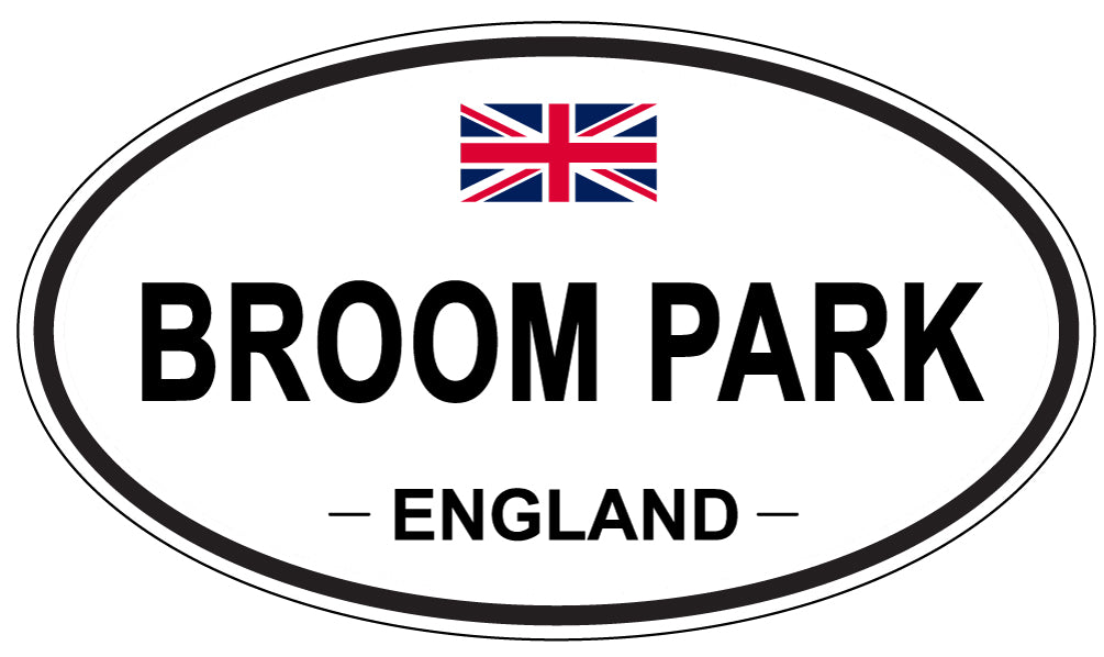 BROOM PARK, ENGLAND - Oval Sticker