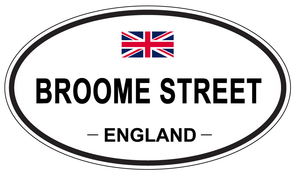 BROOME STREET, England - Oval Magnet