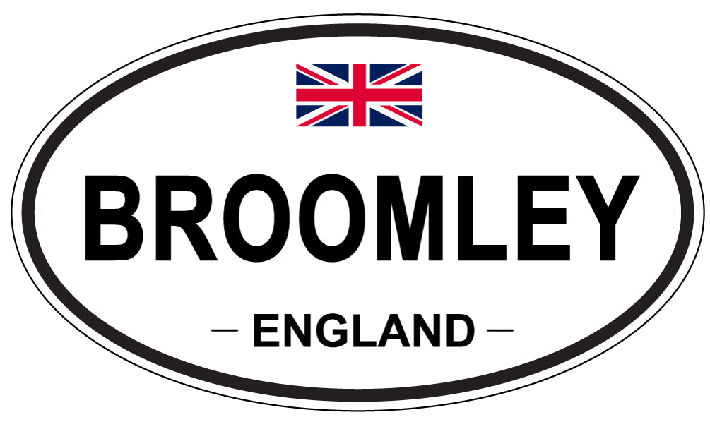 BROOMLEY, ENGLAND - Oval Sticker