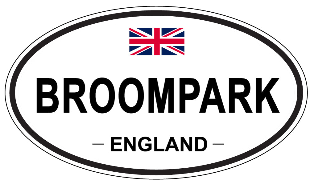 BROOMPARK, ENGLAND - Oval Sticker