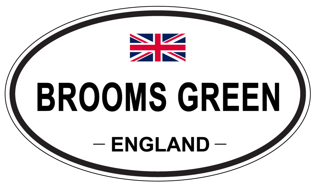 BROOMS GREEN, England - Oval Magnet