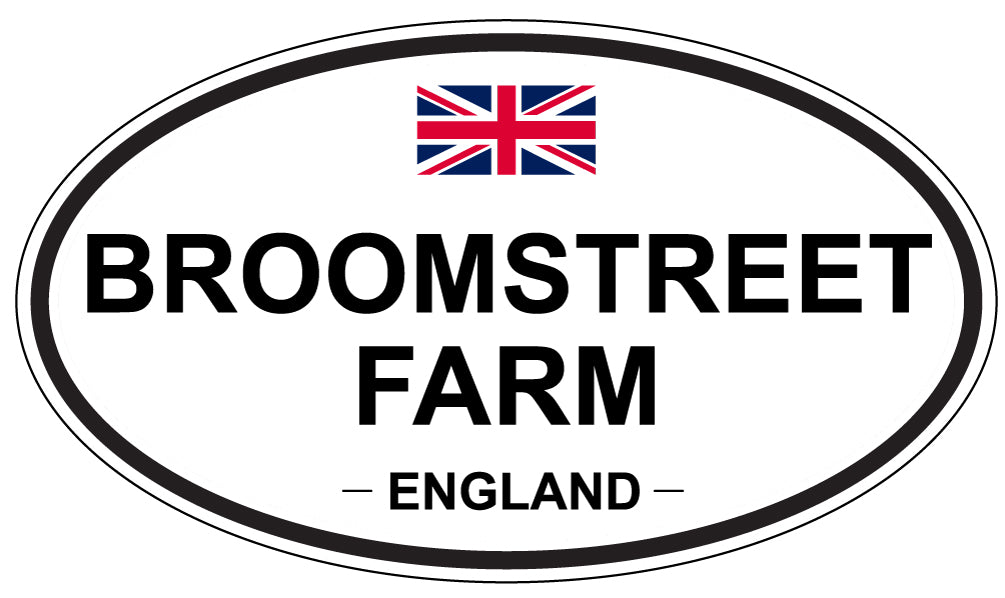 BROOMSTREET FARM, ENGLAND - Oval Sticker