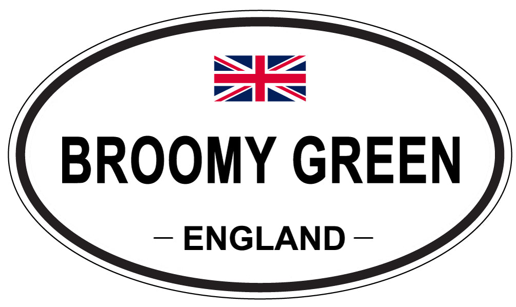 BROOMY GREEN, ENGLAND - Oval Sticker