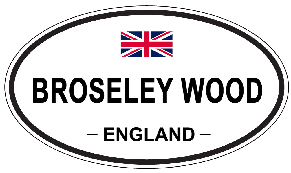 BROSELEY WOOD, ENGLAND - Oval Sticker