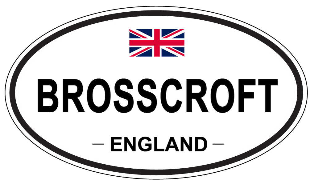 BROSSCROFT, ENGLAND - Oval Sticker