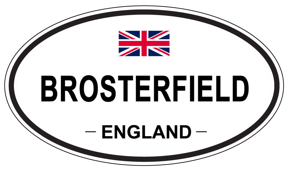 BROSTERFIELD, ENGLAND - Oval Sticker