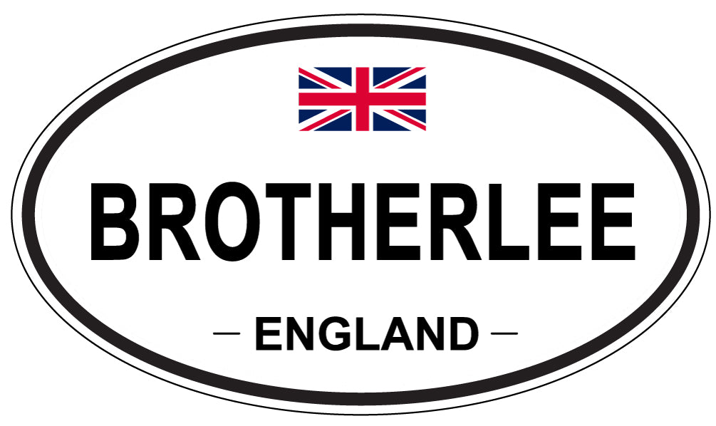 BROTHERLEE, ENGLAND - Oval Sticker