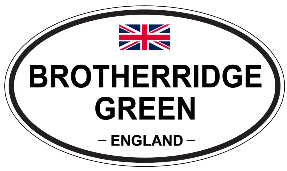BROTHERRIDGE GREEN, ENGLAND - Oval Sticker