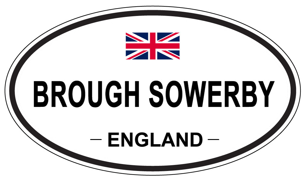 BROUGH SOWERBY, ENGLAND - Oval Sticker
