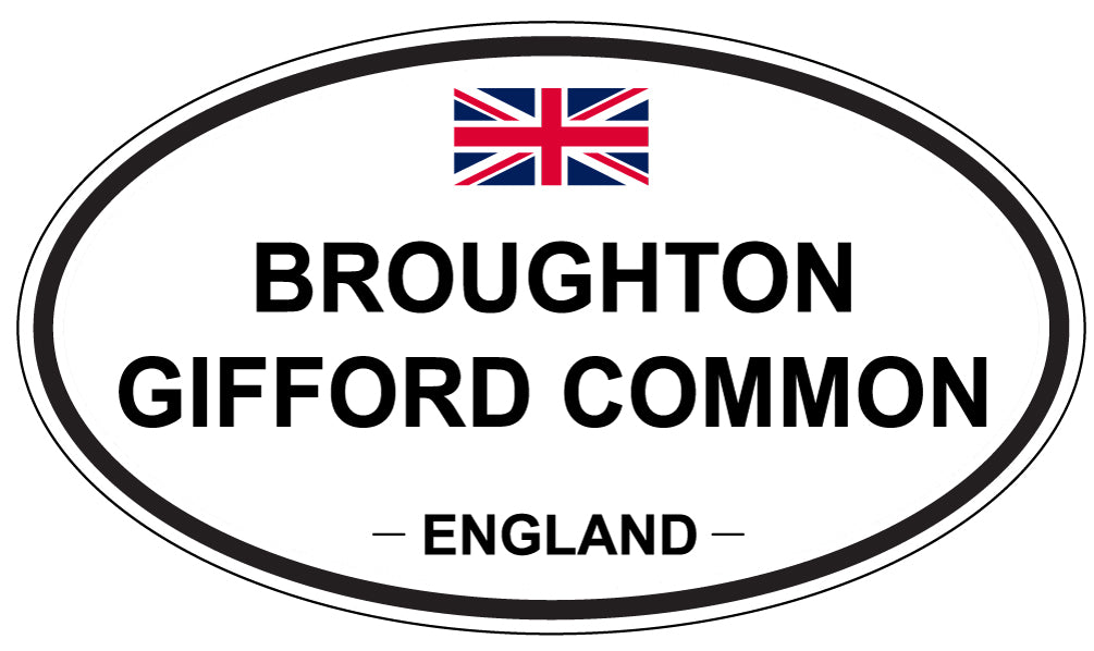 BROUGHTON GIFFORD COMMON, ENGLAND - Oval Sticker
