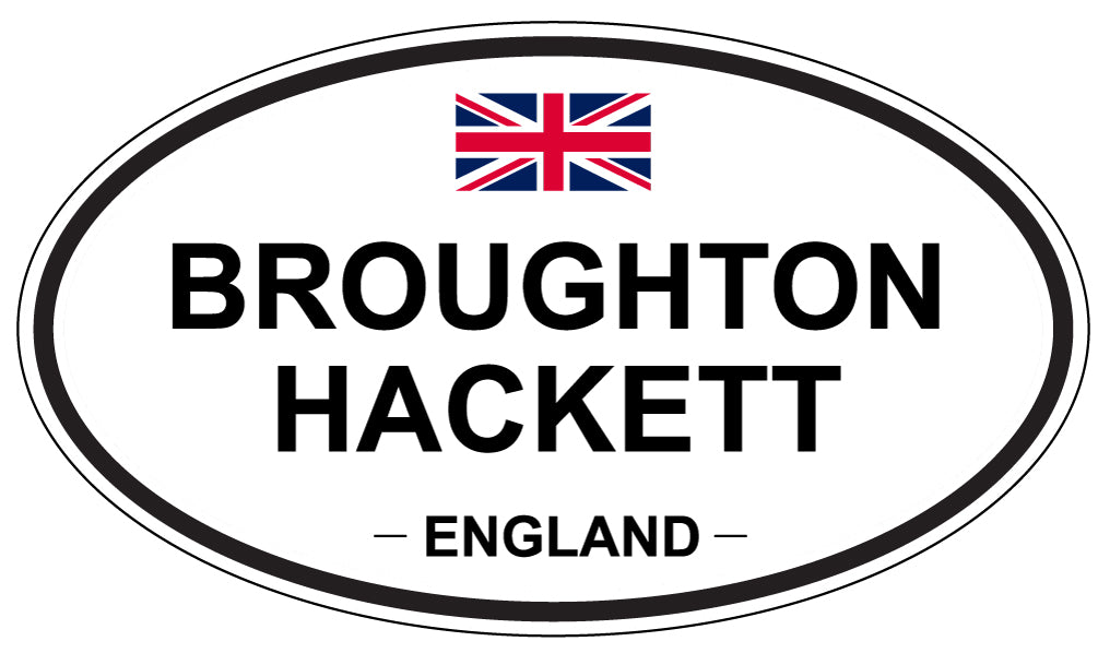 BROUGHTON HACKETT, England - Oval Magnet