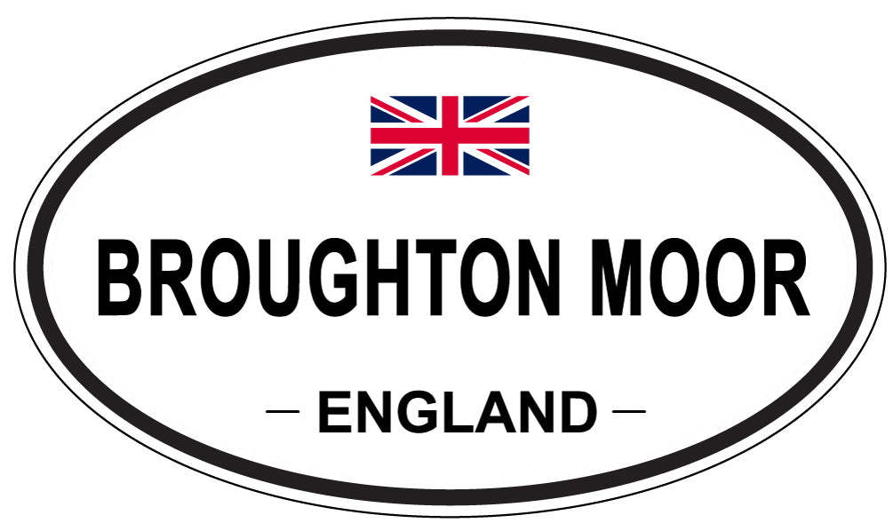 BROUGHTON MOOR, ENGLAND - Oval Sticker