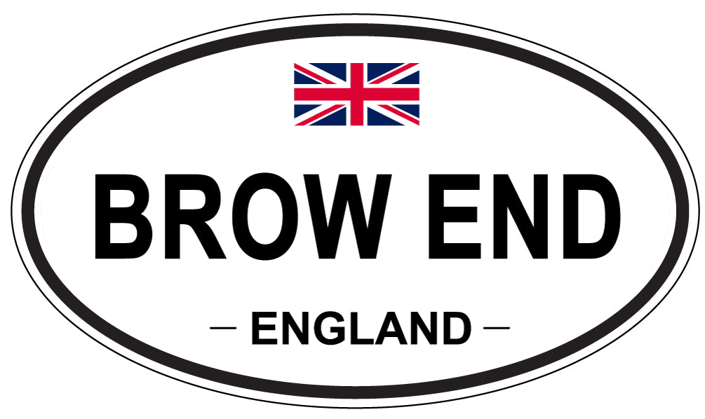 BROW END, ENGLAND - Oval Sticker