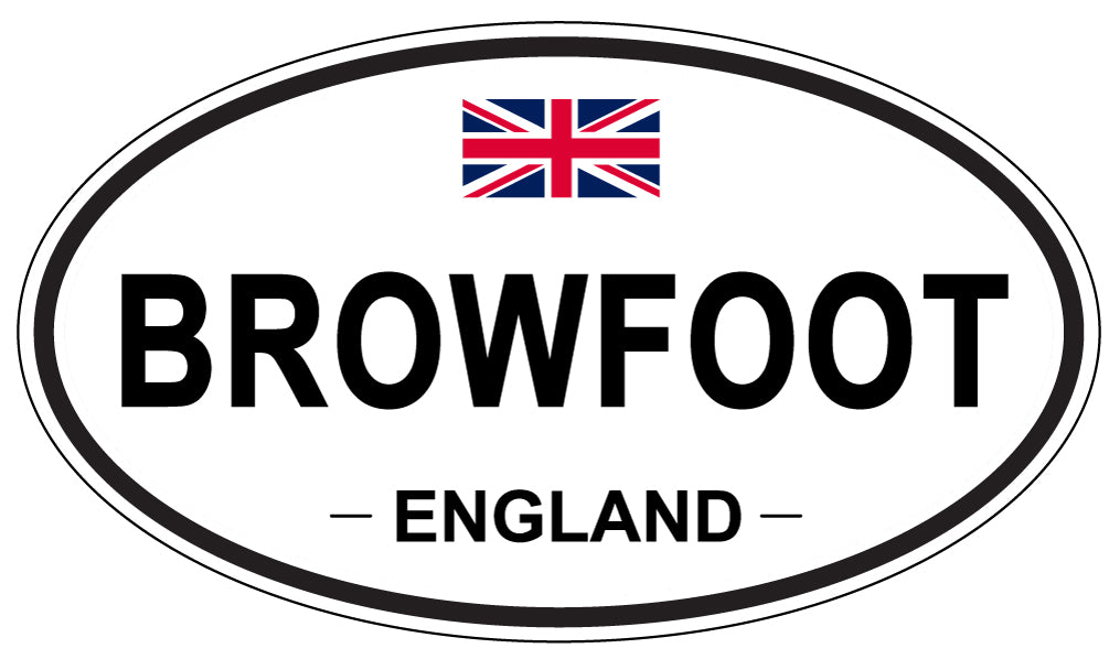 BROWFOOT, ENGLAND - Oval Sticker
