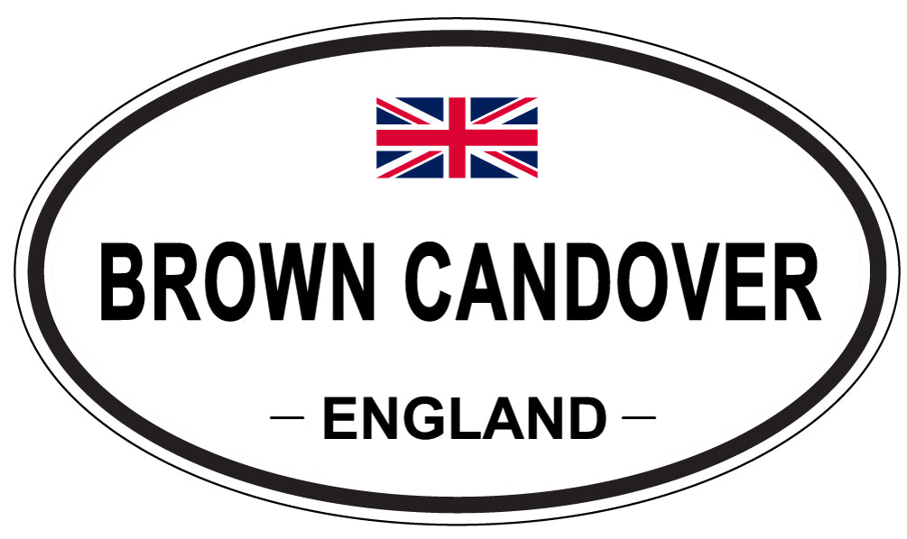 BROWN CANDOVER, ENGLAND - Oval Sticker